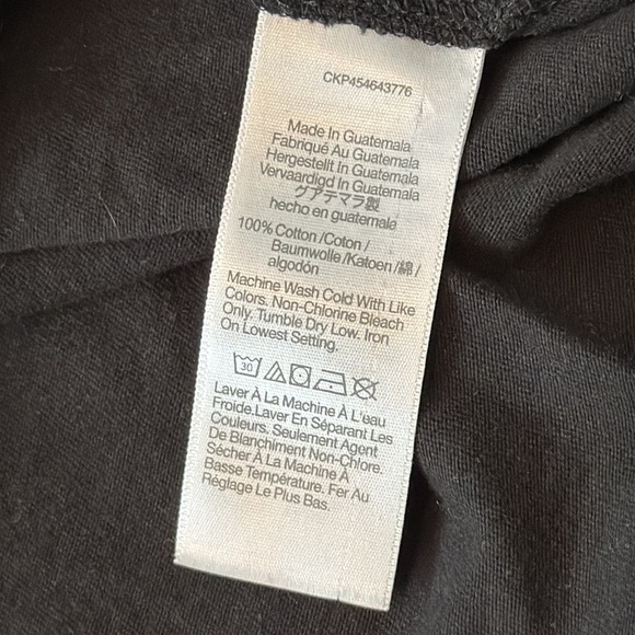 Madewell Short Sleeve Cotton Crewneck T-Shirt in Black Size XL EUC M2232 - Picture 5 of 5